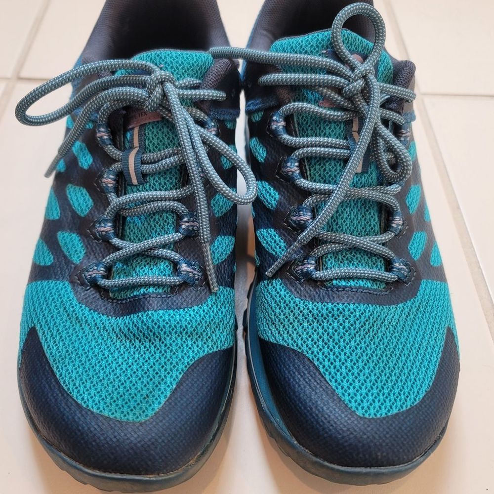 Merril Gore-Tex Blue Women's Hiking Shoes - Picture 10 of 10